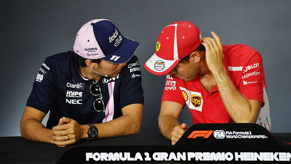 Sergio Perez und Sebastian Vettel bei Aston Martin? Das soll nicht passieren, Foto: Sutton