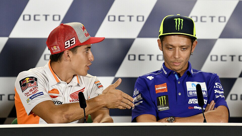 Valentino Rossi hatte keine Lust auf einen Handschlag mit Marc Marquez, Foto: MotoGP