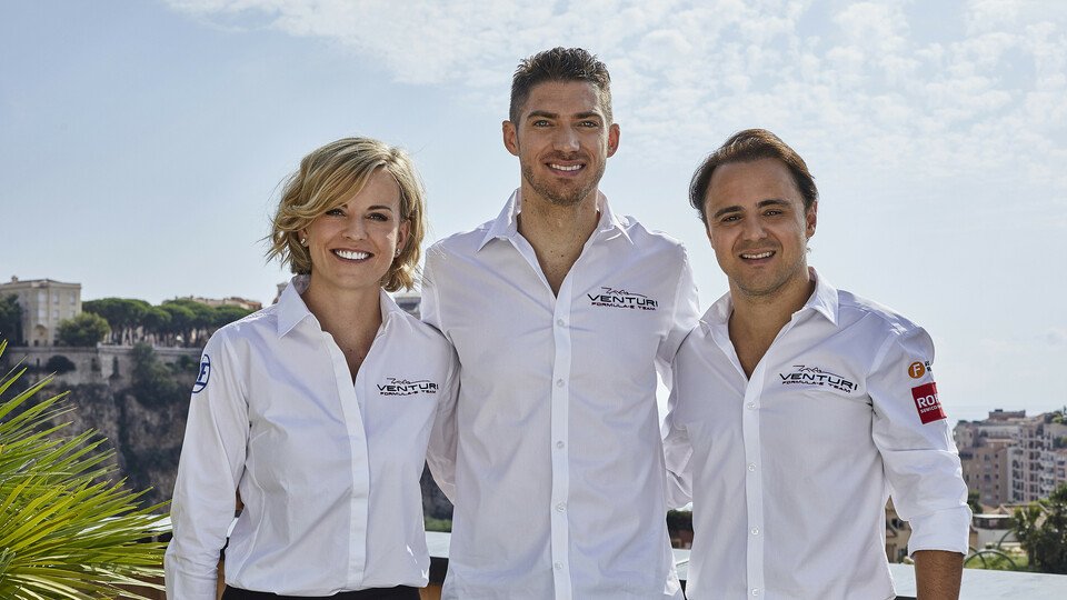 Das neue Venturi-Team: Susie Wolff, Edo Mortara und Felipe Massa, Foto: Venturi