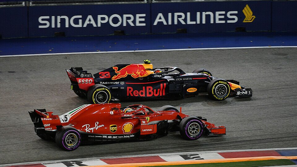Max Verstappen erwischte Sebastian Vettel in Singapur mit der besseren Strategie, Foto: Sutton