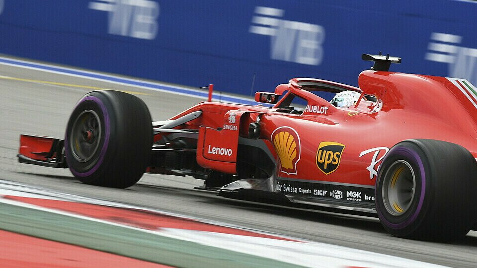 Für Ferrari und Sebastian Vettel wollte es im Training in Sotschi noch nicht so recht laufen, Foto: Sutton