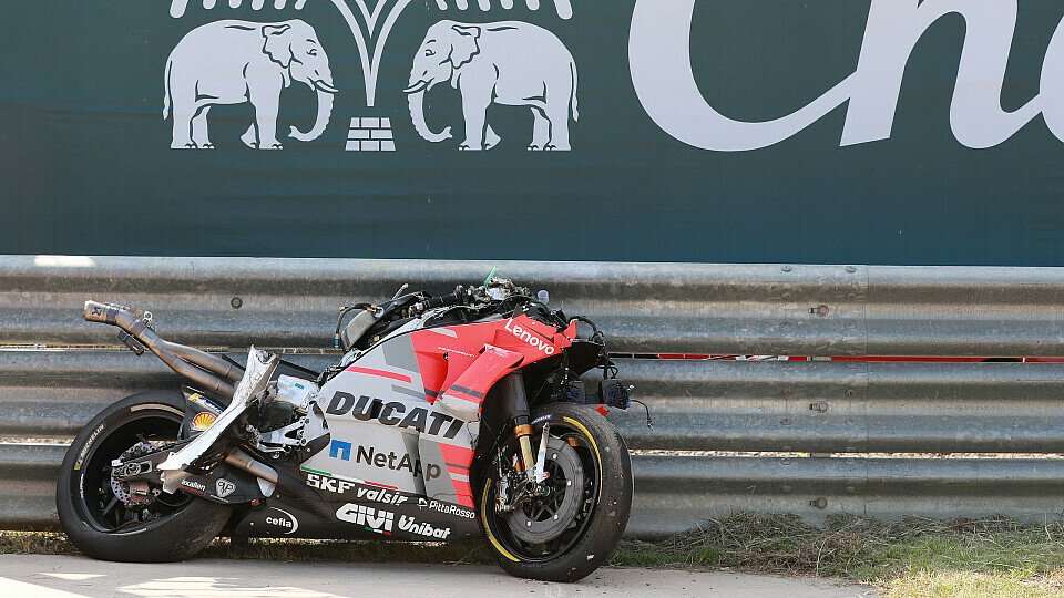 Jorge Lorenzos Ducati kommt in Thailand nicht mehr zum Einsatz, Foto: LAT Images