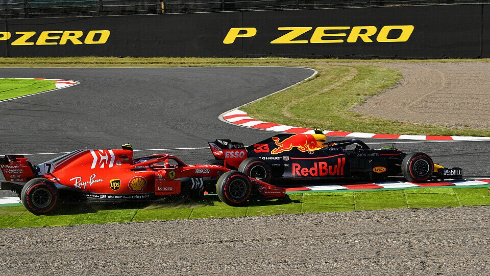 Max Verstappen kollidierte nach Schneiden der Schikane mit Kimi Räikkönen, Foto: Sutton