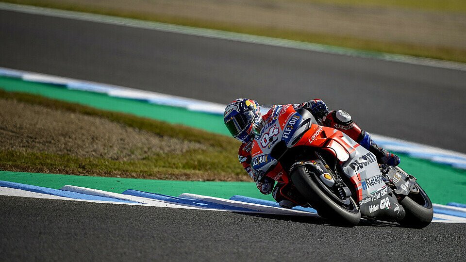Andrea Dovizioso bestimmte das Geschehen im MotoGP Warm Up von Motegi, Foto: Ducati