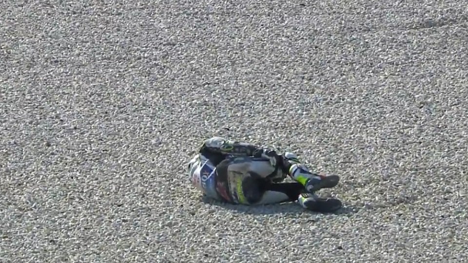 Cal Crutchlow zog sich einen Knöchelbruch zu, Foto: Screenshot/MotoGP