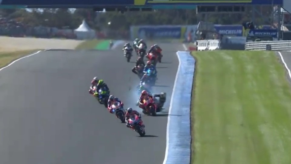 Hier berührten sich Marquez und Zarco, Foto: Screenshot/MotoGP