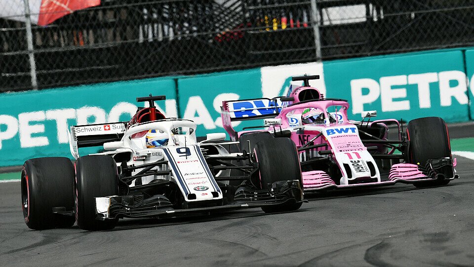 Sauber und Force India kämpfen beim Finale der Formel-1-Saison 2018 um Platz sieben bei den Konstrukteuren, Foto: Sutton