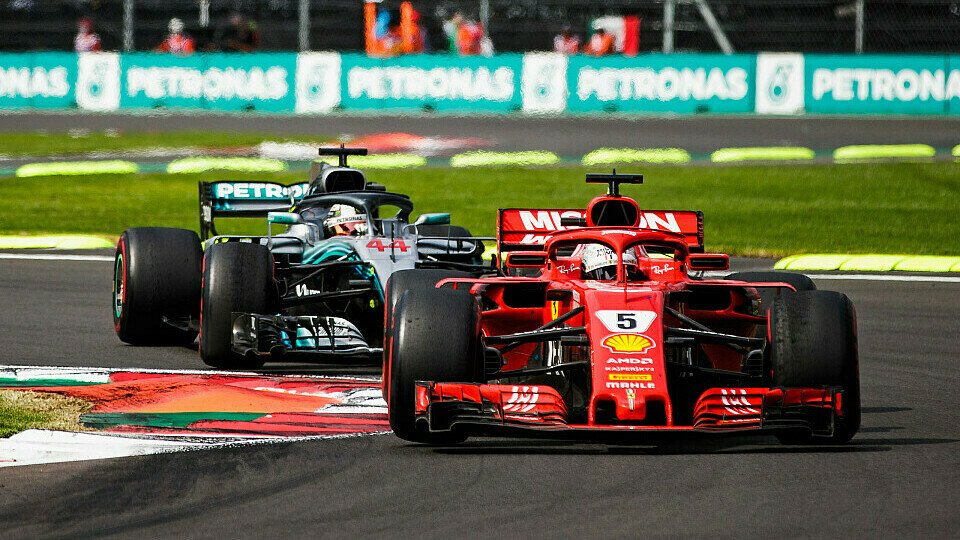 Sebastian Vettel und Lewis Hamilton kämpfen in Brasilien die vorletzte Schlacht der Saison 2018, Foto: LAT Images
