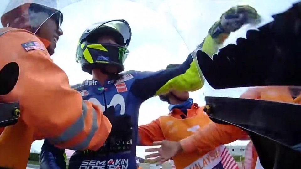 Valentino Rossi hatte keine Lust auf Selfies, Foto: Screenshot/MotoGP
