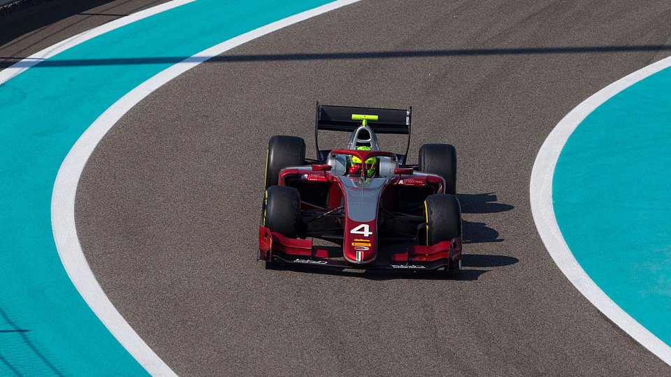 Mick Schumacher belegte am Nachmittag in Abu Dhabi den zweiten Platz