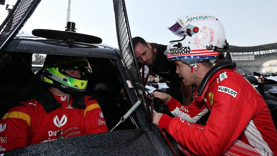Mick Schumacher und Sebastian Vettel beim Race of Champions, Foto: Race of Champions