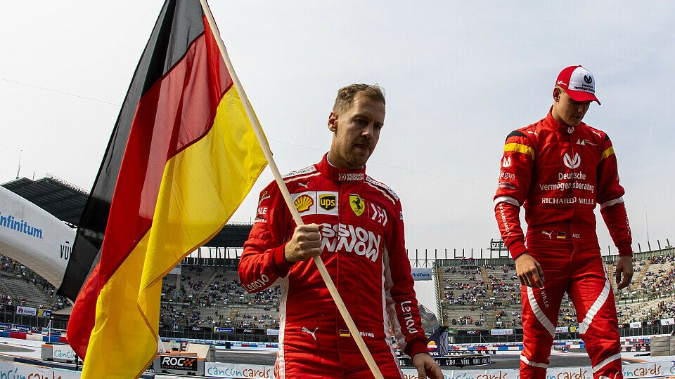 Sebastian Vettel und Mick Schumacher waren im Einzelwettbewerb beim Race of Champions glücklos, Foto: ROC