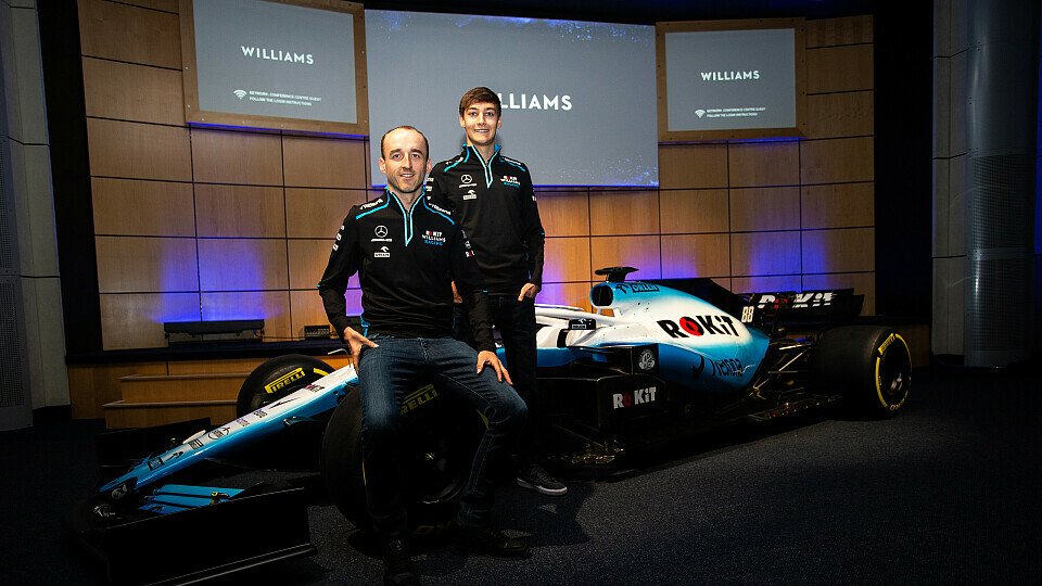 Robert Kubica und George Russell hoffen beim Williams FW42 auf einen guten Wurf des Formel-1-Teams, Foto: Williams