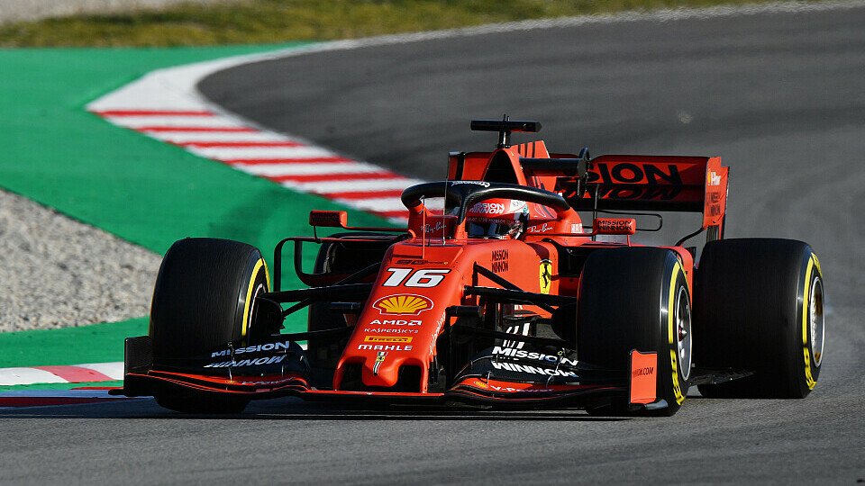 Charles Leclerc fuhr im Ferrari am zweiten Tag der Formel-1-Testfahrten 2019 in Barcelona die Bestzeit, Foto: LAT Images