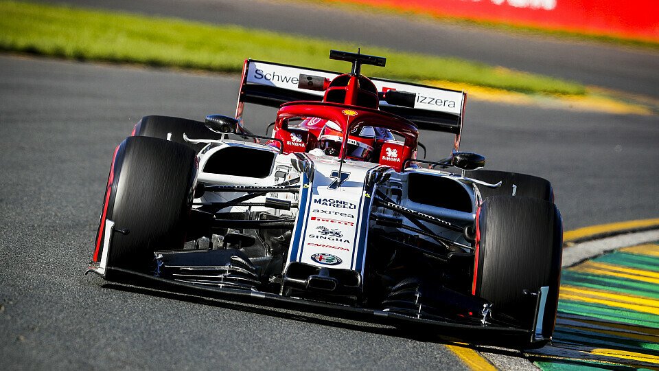 Kimi Räikkönen fuhr in seinem ersten Alfa-Rennen auf Platz acht, Foto: LAT Images