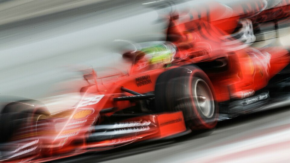 Mick Schumacher schrammte bei seinem Formel-1-Debüt im Ferrari knapp an der Bestzeit vorbei