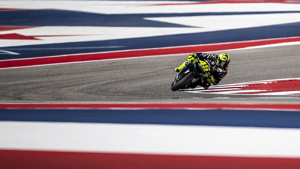 Valentino Rossi führte in Austin lange, am Ende reichte es nur zu Platz zwei, Foto: Monster Yamaha