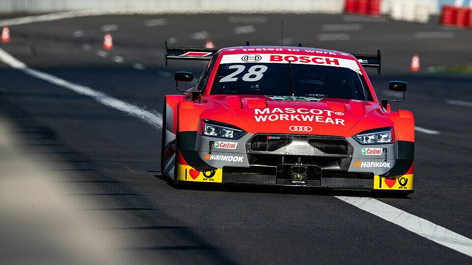 Loic Duval beschert Audi die erste Bestzeit auf dem Lausitzring, Foto: Audi Communications Motorsport