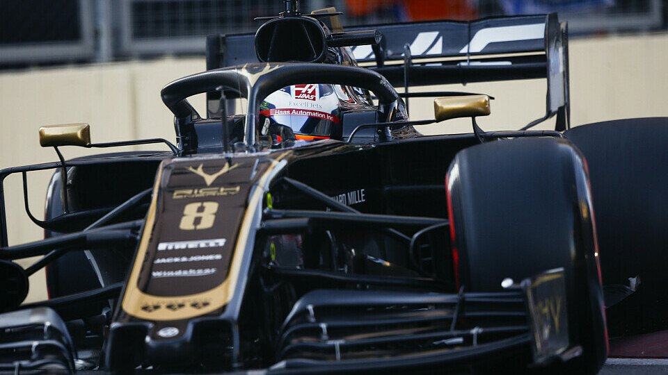 Das Haas-Update wird in Barcelona zunächst nur Romain Grosjean testen, Foto: LAT Images