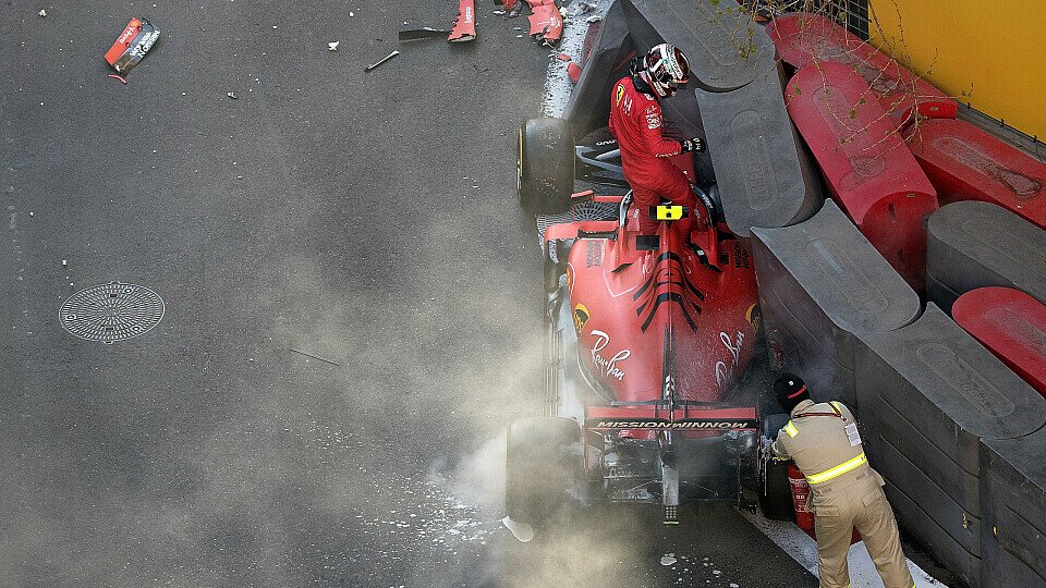 Charles Leclerc in Baku: Kaputter Ferrari anstatt Pole Position, Foto: LAT Images