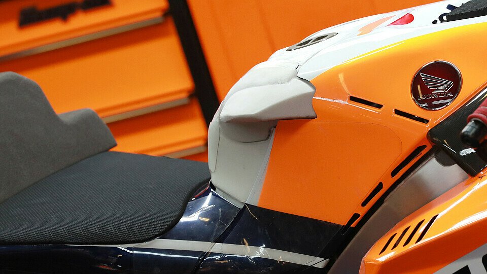 So sieht die neue Konstruktion an Lorenzos Honda aus, Foto: LAT Images