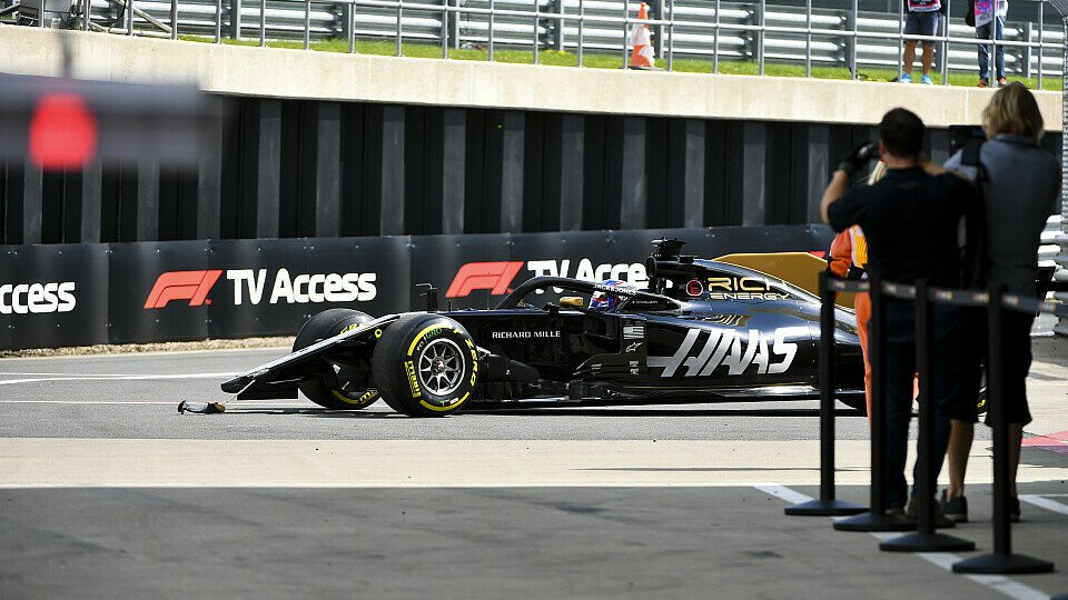 Romain Grosjean erlebte in Silverstone abermals einen leicht chaotischen Formel-1-Freitag, Foto: LAT Images