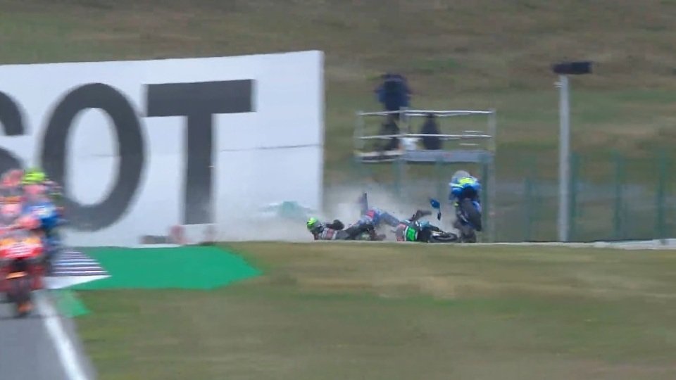 Morbidelli und Mir flogen heftig ab, Foto: Screenshot/MotoGP