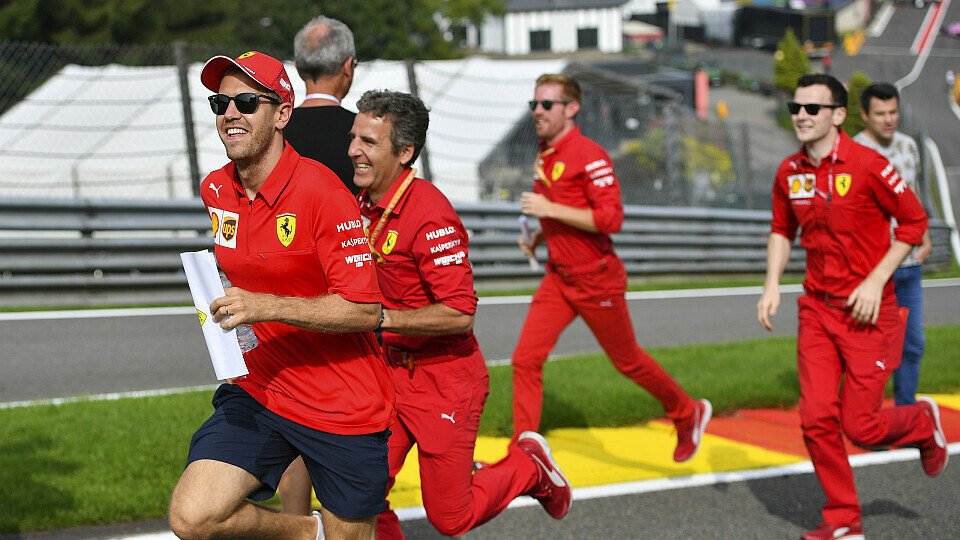 Sebastian Vettel sieht Ferrari in Spa nicht plötzlich allen davonrennen, Foto: LAT Images