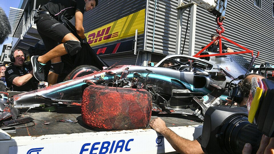 Lewis Hamilton crashte im 3. Freien Training in Spa