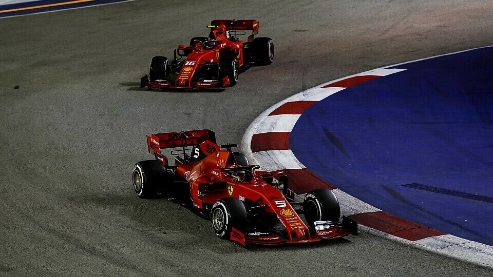 Vettel und Leclerc kämpfen jetzt um den Sieg