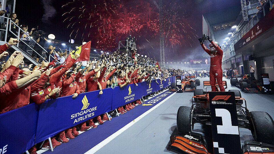 Sebastian Vettel gewann 2019 in Singapur seinen letzten Formel-1-Sieg, Foto: LAT Images