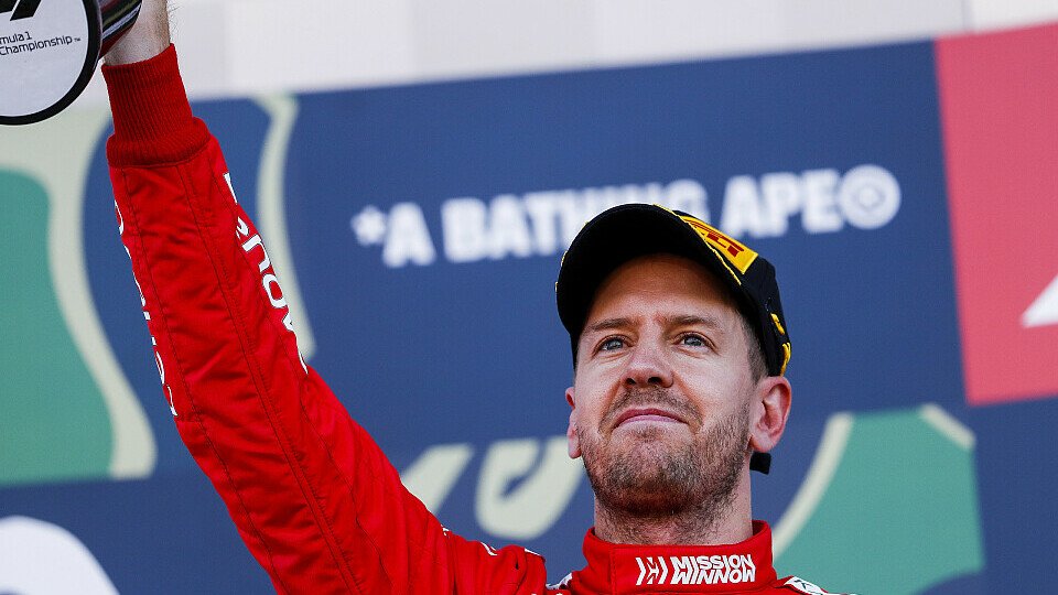 Sebastian Vettel freute sich in Suzuka auch über P2, Foto: LAT Images