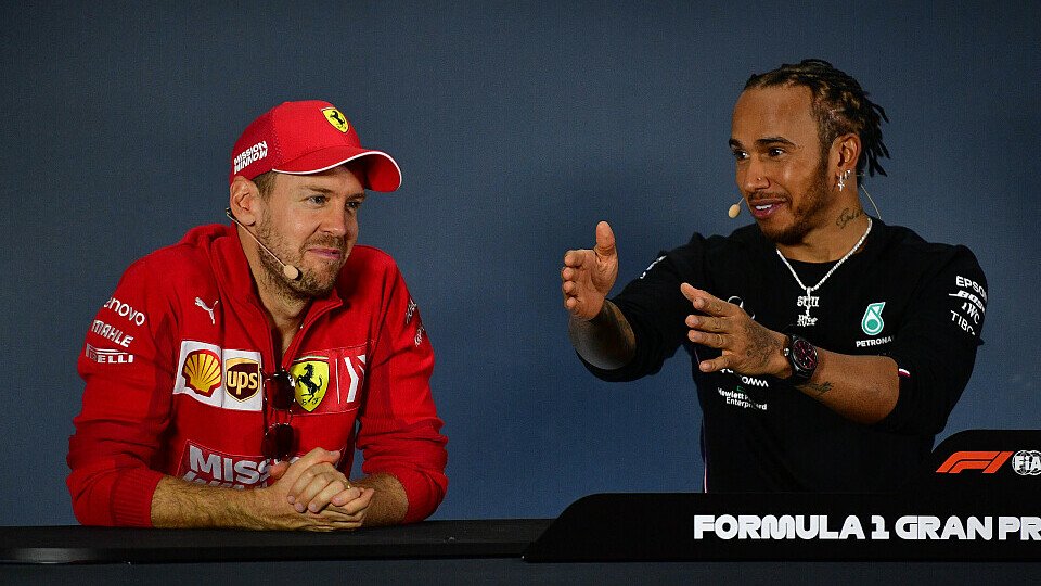 Sebastian Vettel hält Lewis Hamilton für einen glücklichen Mexiko-Sieger, Foto: LAT Images