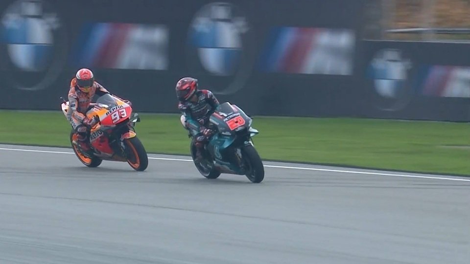Marquez und Quartararo belauerten sich im Qualifying, Foto: Screenshot/MotoGP
