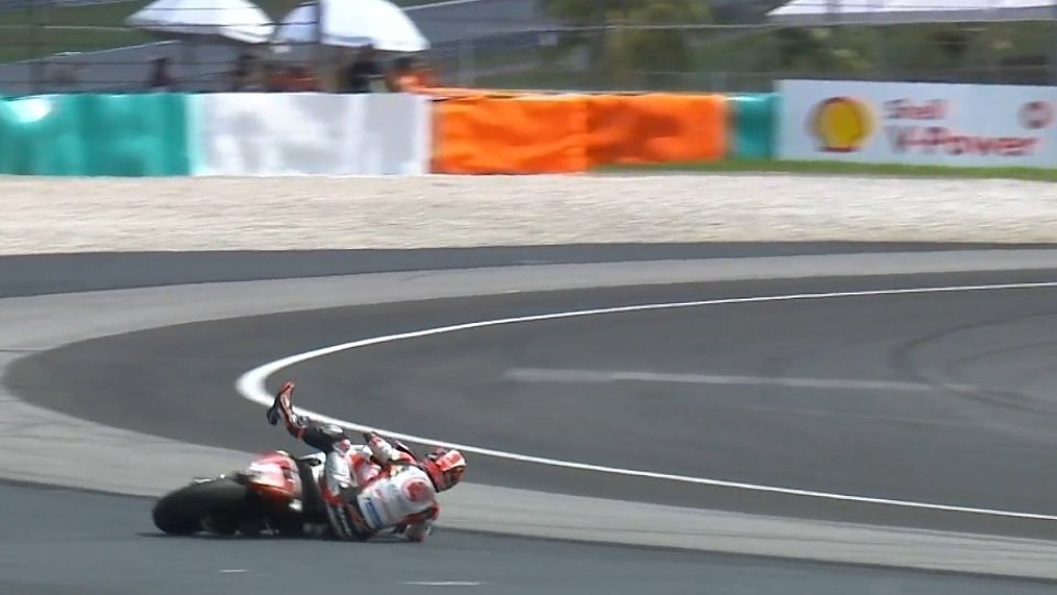 Johann Zarco ging in Turn 1 zu Boden, Foto: Screenshot/MotoGP