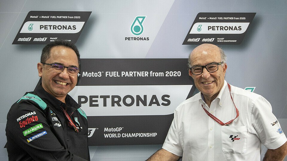 Der Vertrag zwischen Petronas und der Dorna wurde in Sepang unterschrieben, Foto: MotoGP