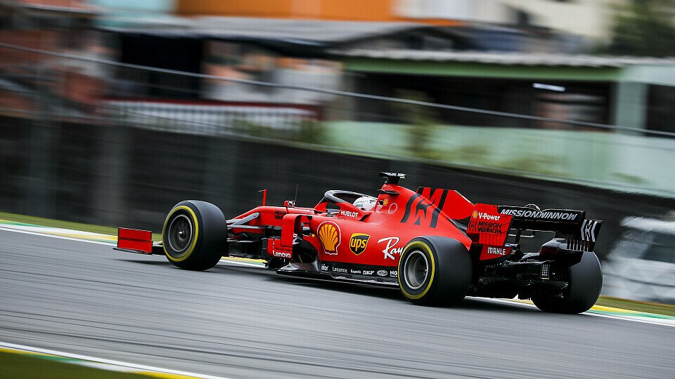Sebastian Vettel fuhr im 2. Freien Training der Formel 1 in Brasilien die Bestzeit, Foto: LAT Images