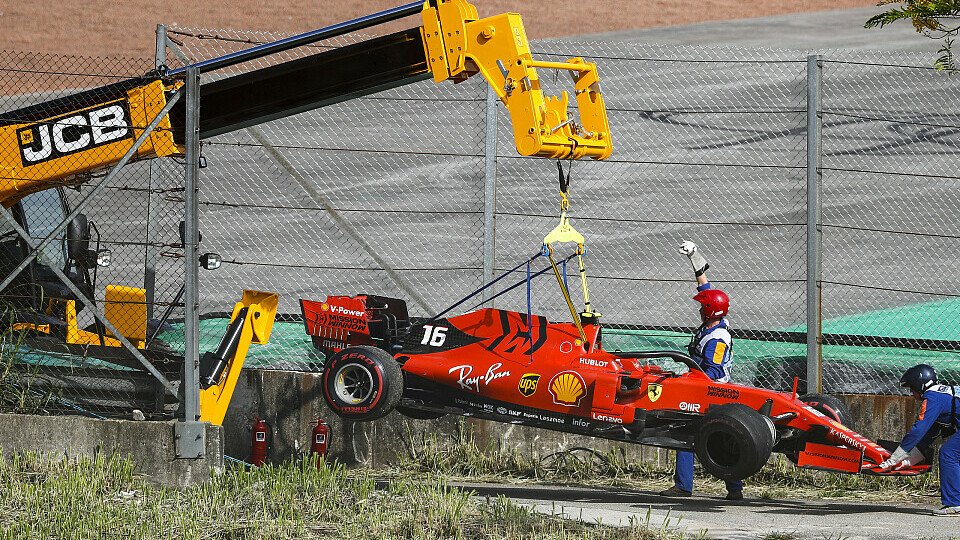 Ferrari hatte nach dem Brasilien-Clash von Sebastian Vettel und Charles Leclerc doppelt Schrott zu beklagen, Foto: LAT Images