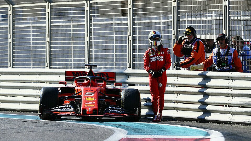 Sebastian Vettel beendete das 1. Training zum Abu Dhabi GP 2019 mit einem Crash, Foto: LAT Images