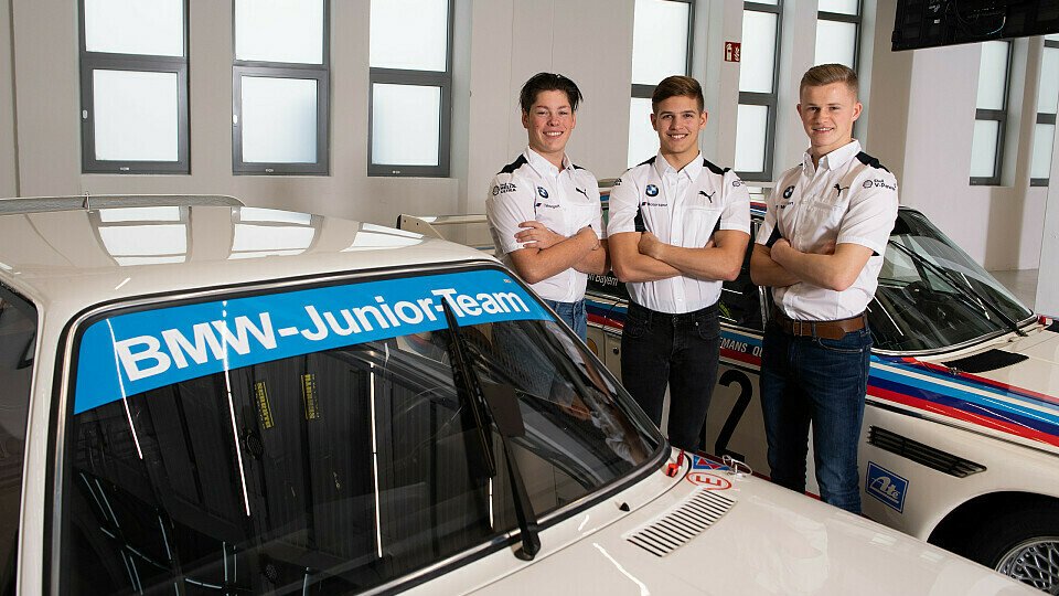 Das BMW Junior Team: Max Hesse (GER), Dan Harper (GBR), Neil Verhagen (USA), Foto: BMW Motorsport