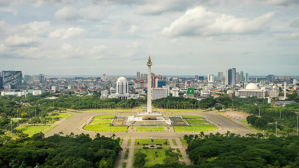 Rund um den Medan Merdeka mitsamt Nationalem Denkmal hätte die Formel E fahren sollen, Foto: FIA Formula E
