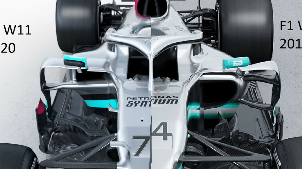 Mercedes hat die Seitenkästen des neuen Formel-1-Autos radikal umgebaut, Foto: Mercedes-Benz