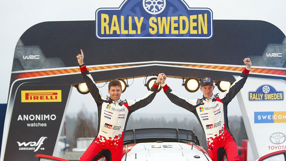 Elfyn Evans gewann als erster Brite die Rallye Schweden, Foto: Toyota