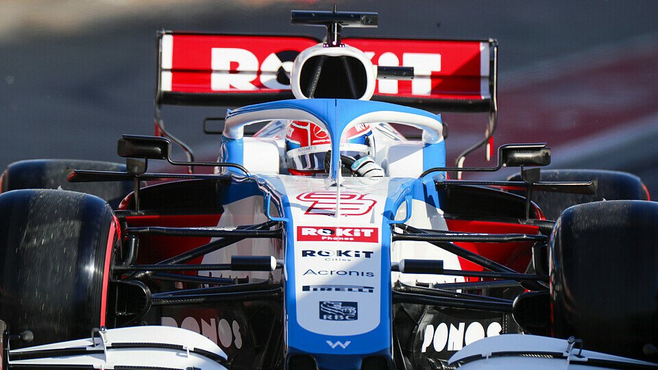 Williams-Pilot George Russell eröffnete am Mittwoch in Barcelona die Formel-1-Testfahrten 2020, Foto: LAT Images