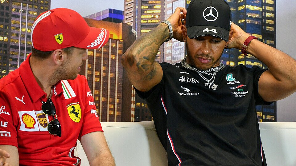Lewis Hamilton fühlt mit Sebastian Vettel, Foto: LAT Images