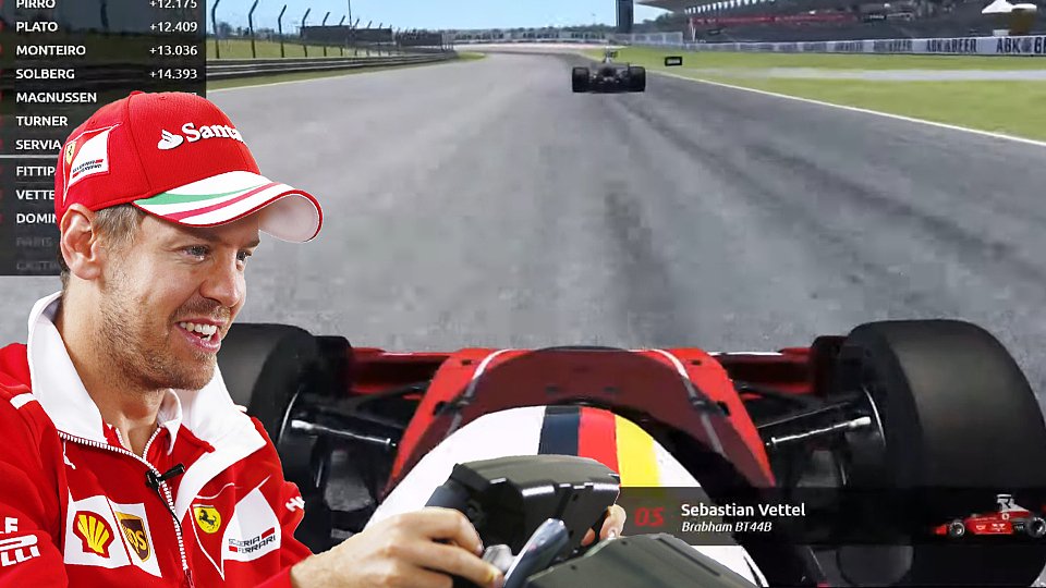 Sebastian Vettel nahm an seinem ersten großen Online-Rennen teil, Foto: LAT Images/Youtube