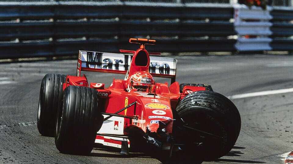 Michael Schumachers kaputter Ferrari 2004 in Monaco: Ende der Perfektion