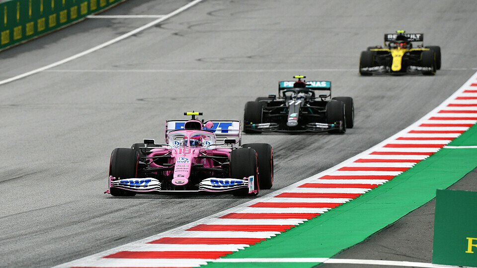 Der Racing Point RP20 macht seinem Ruf als pinker Mercedes in Österreich alle Ehre, Foto: LAT Images