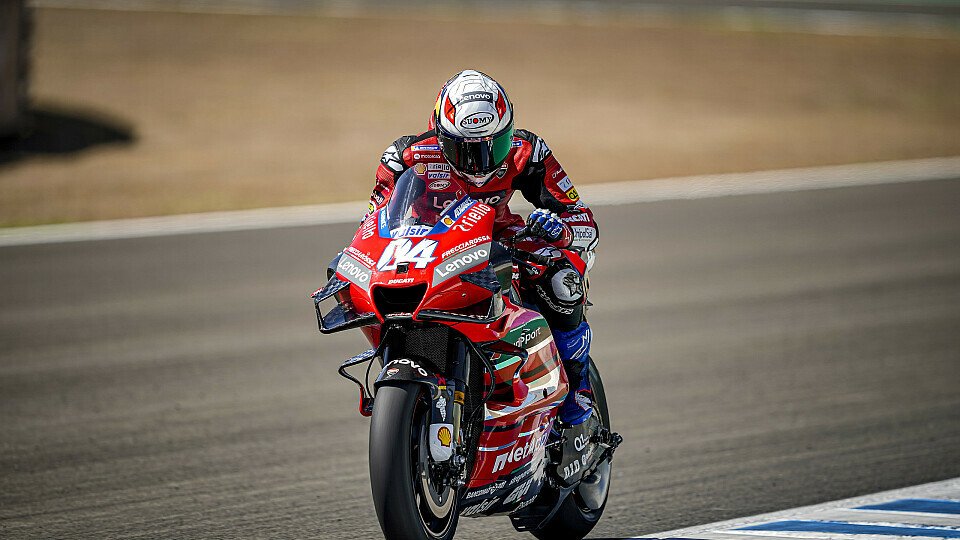 Andrea Dovizioso gab am Mittwoch schon wieder Vollgas, Foto: Ducati
