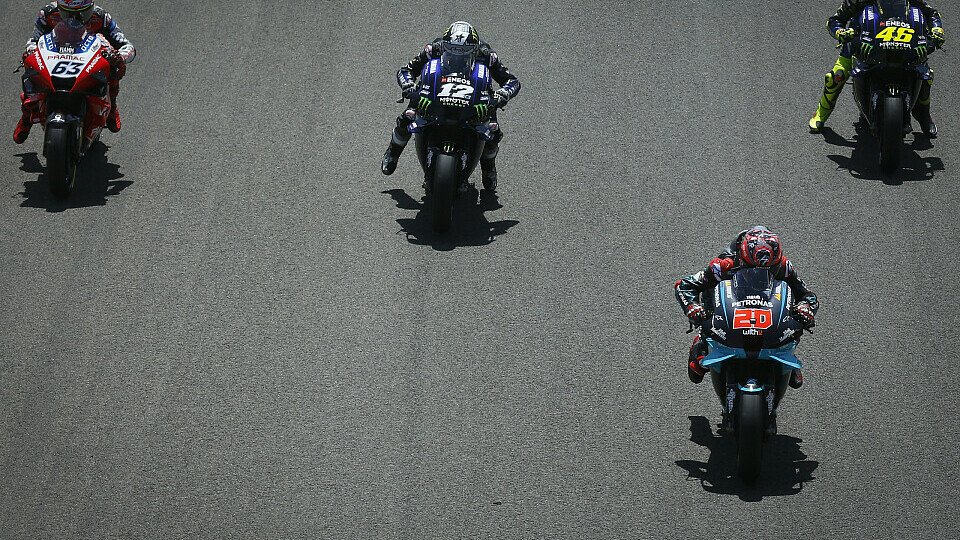 Das zweite MotoGP-Rennen wurde zur großen Yamaha-Show, Foto: MotoGP.com